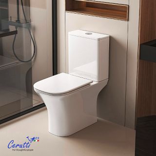 Унитаз напольный Ceruttispa VETTORE Tornado CT11134 безободковый (650х340х790)